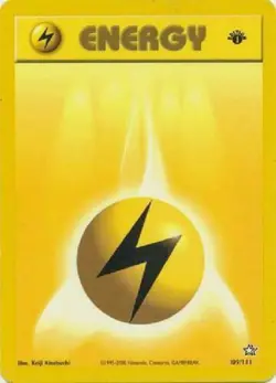 Lightning Energy 109/111 1st Edition Neo Genesis Pokemon Card - Image 1