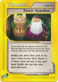 Forest Guardian 123/147 Aquapolis Uncommon Trainer Pokemon Card - Image 1