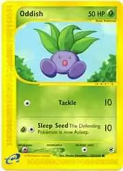 Oddish 122/165 Expedition Base Set Pokemon Card - Image 1