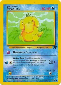 Psyduck 65/82 Team Rocket Vintage 2000 Pokemon Card - Image 1