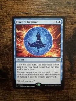 Magic the Gathering Force of Negation Double Masters 2022 Mint/NM - Image 1
