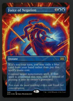 ***FOIL Borderless Force of Negation*** MTG Double Masters Magic Kid Icarus - Image 1