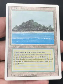***Tropical Island*** MTG Revised Magic Kid Icarus - Image 3