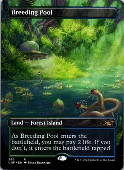 Breeding Pool (Borderless) 286 Unfinity LP MTG - Image 1