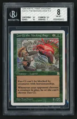 ***BGS 8 Zuo Ci, the Mocking Sage*** MTG Portal 3 Kingdoms Magic Kid Icarus - Image 1
