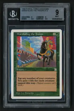 ***BGS 9 Marhsaling the Troops*** MTG Portal 3 Kingdoms Magic Kid Icarus - Image 1