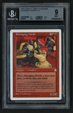 ***BGS 9 Quad++ Ravaging Hordes*** MTG Portal 3 Kingdoms Magic Kid Icarus - Image 1