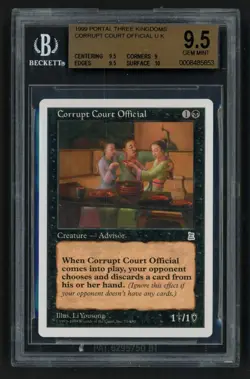 ***BGS 9.5 Corrupt Court Official*** MTG Portal 3 Kingdoms Magic Kid Icarus - Image 1
