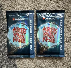 Lot Of 2 Magic The Gathering Murders at Karlov Manor Collector Booster Packs - Image 1
