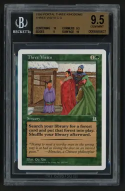 ***BGS 9.5 Three Visits*** MTG Portal 3 Kingdoms Magic Kid Icarus - Image 1