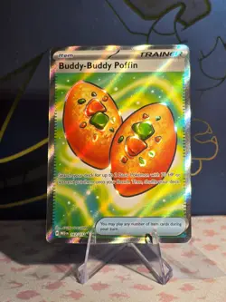 Buddy-Buddy Poffin 167/132 Me01: Mega Evolution Ultra Rare Holo Pokemon TCG - Image 1