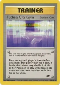 Fuchsia City Gym 114/132 Gym Challenge Unlimited Vintage 2000 Pokemon Card - Image 1