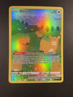 POKEMON TCG Ditto GG22/GG70 Crown Zenith: Galarian Gallery Holo IR Out Of Print! - Image 3