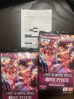 One Piece OP-11 A Fist of Divine Speed Booster No Box 24 Packs Read Descri - Image 3