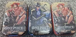 One Piece Card Game Tin Pack Set Vol. 2. Lot Of 3 Tins Sealed. OP-13 - Image 1