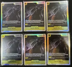 One Piece Op14-104 Gecko Moria SR 6 Cards Lot The Azure Sea’s Seven Eng - Image 1