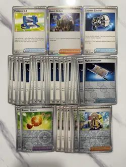 Pokemon Card Playable 35 Card Trainer Lot with Holos/Reverse Holos Pokemon TCG - Image 1