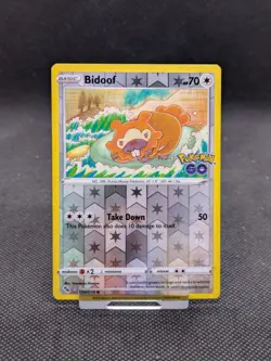 Bidoof Ditto Reverse Holo Pokemon Go Card 059/078 Unpeeled NM/M - Image 1