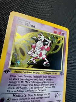 Mr. Mime 6/64 Jungle 1st Edition Pokemon Card Holo LP+ - Image 3