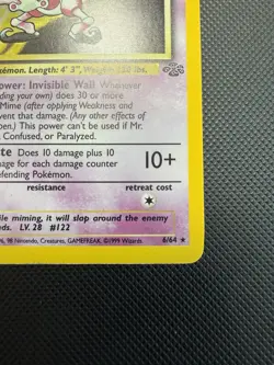 Mr. Mime 6/64 Jungle 1st Edition Pokemon Card Holo LP+ - Image 5