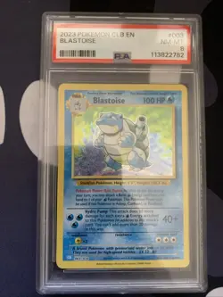 Pokemon TCG Blastoise CLB 003/034 Holo Card NM Condition Graded Psa 8 - Image 1