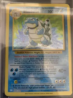 Pokemon TCG Blastoise CLB 003/034 Holo Card NM Condition Graded Psa 8 - Image 3