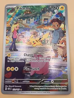 Pikachu 173/165 : Pokemon Card 151 Holo Near Mint (NM) English - Image 2