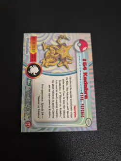 Kadabra #64 Green Back Topps Vintage Pokemon Card - Image 2