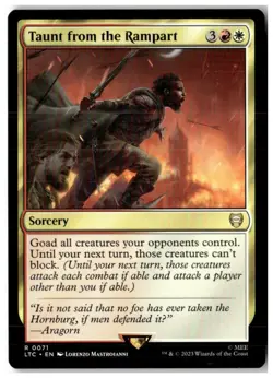 MTG Taunt from the Rampart - Commander: The Lord of the Rings LP English - Image 1