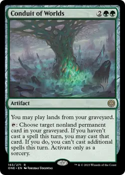 MTG Conduit of Worlds Foil Phyrexia All Will Be One Promo Pack NM - Image 1