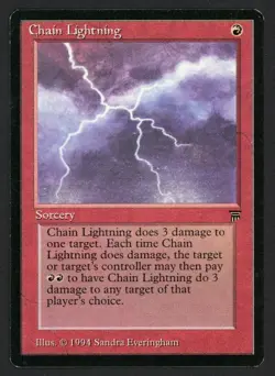 ***English Chain Lightning*** MTG Legends Magic Kid Icarus - Image 1