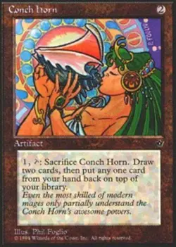 1x Conch Horn Heavy Play MTG Magic - Kid Icarus - - Image 1