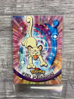 Persian #53 Topps Series 1 TV Animation Edition Black Label Pokemon TCG 1999 - Image 1