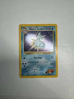 Pokemon TCG Misty's Seadra Holo Rare Gym Heroes 9/132 NM - Image 1