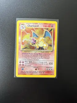 Pokemon Base Set Charizard 4/102 Unlimited Holo - Near Mint Condition - Image 1