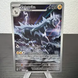 Zebstrika 115/086 SV: White Flare English Pokemon TCG Holo IR - Image 1