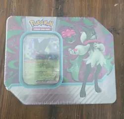 Pokemon Paldea Partners Tin Meowscarada EX Contains 5 Booster Packs SEALED - Image 1