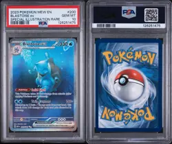 2023 POKEMON MEW EN-151 SPECIAL ILLUSTRATION RARE #200 BLASTOISE EX PSA 10 - Image 3