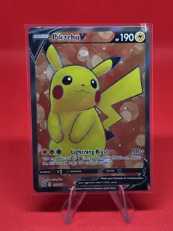 Pokemon TCG 2022 Pikachu V (Full Art) 157/172 Swsh09: Brilliant Stars Holo - Image 1