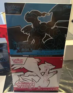 Pokemon Center Black Bolt and White Flare ETB Elite Trainer Box Set of 2 Sealed - Image 2
