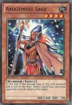 Amazoness Sage - BP01-EN212 - Starfoil Rare - 1st Edition NM Yugioh Battle Pack: - Image 1