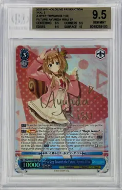 Weiss Schwarz Hololive Vol.2 Ayunda Risu HOL/W104-E114SP SP Signed BGS 9.5 EN - Image 1