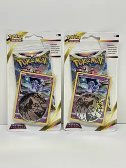 Lot of 2 Pokemon TCG Sword & Shield Astral Radiance Pack Promo Card Coin New - Image 1