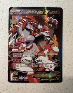 Pokemon TCG Team Magma's Groudon EX Holo Rare Card 15/34 Double Crisis - Image 1