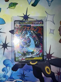 Mega Charizard X EX 023 Full Art Holo Pokemon Card Japanese Text Display NM - Image 2