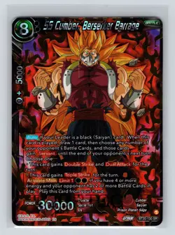 Dragon Ball Super Card BT20-130 SR SS Cumber, Berserker Barrage - Image 1