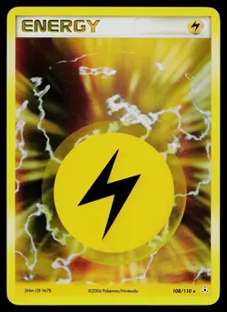 Pokemon Card - Lightning Energy Holon Phantoms 108/110 Holo Rare - Image 1
