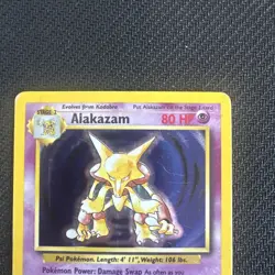 Pokemon Alakazam 1/102 Base Set Holo Unlimited Rare Card - Image 2