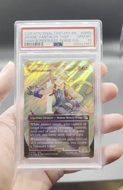 MTG Zidane, Tantalus Thief 0550 (Borderless) (Surge Foil) Final Fantasy PSA 10 - Image 2