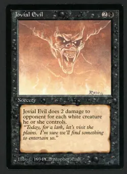 ***English Jovial Evil*** MTG Legends Magic Kid Icarus - Image 1
